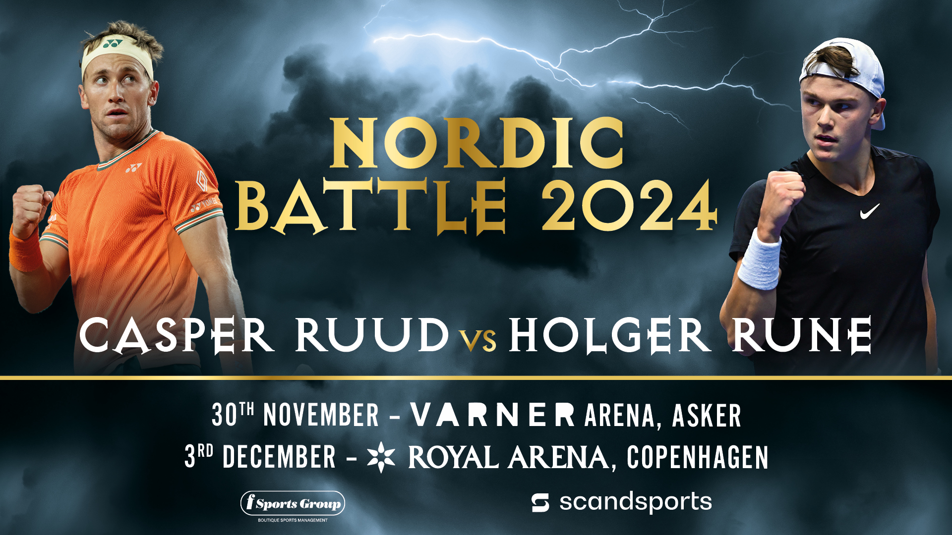 Ruud Rune CASPER RUUD vs. HOLGER RUNE IN NORWAY NOVEMBER 30th